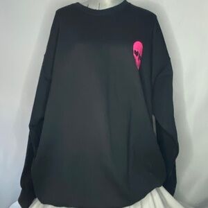 Pink Skull Sweatshirt, 2XL, New